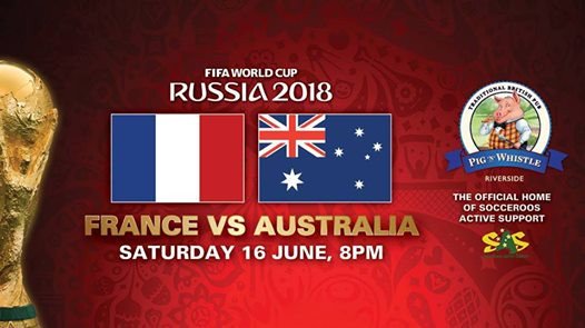 Verre Collector Coupe Du Monde 2018 - France Vs Australie - Match à Kazan